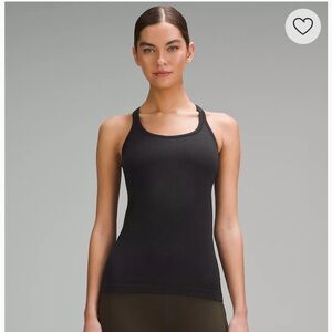 Black Lululemon Ebb to Street Tank Top, Light Support, B/C Cup